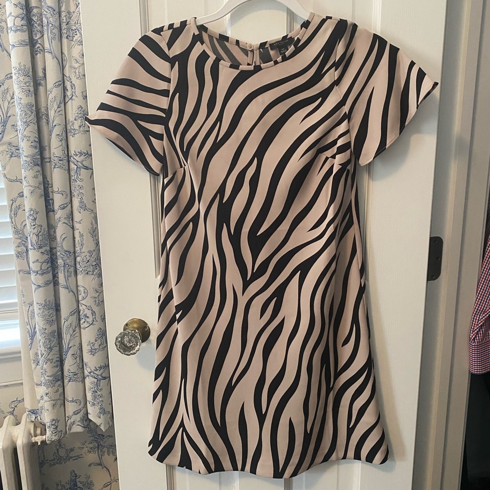 Ann Taylor zebra print dress